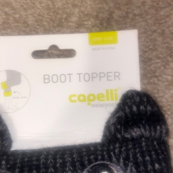 Capelli of New York Gray Cat Boot Topper - Picture 2 of 3